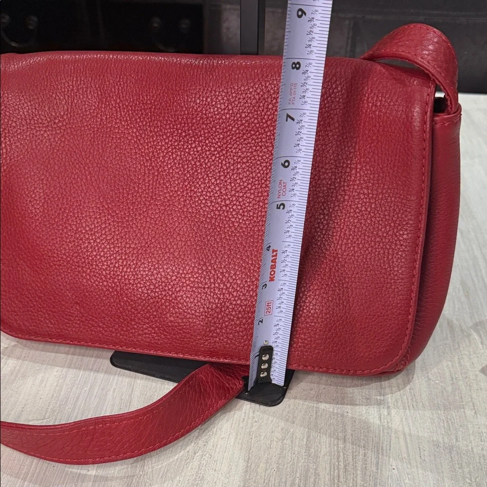 Vintage 4298 Coach Sonoma Full Flap Red Leather Crossbody Bag